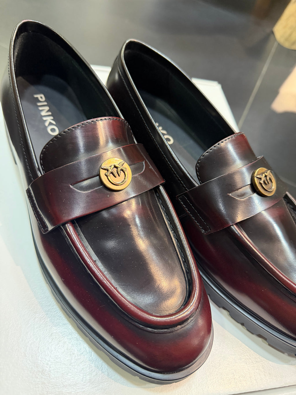 Pinko Nora bordeaux mocassino
