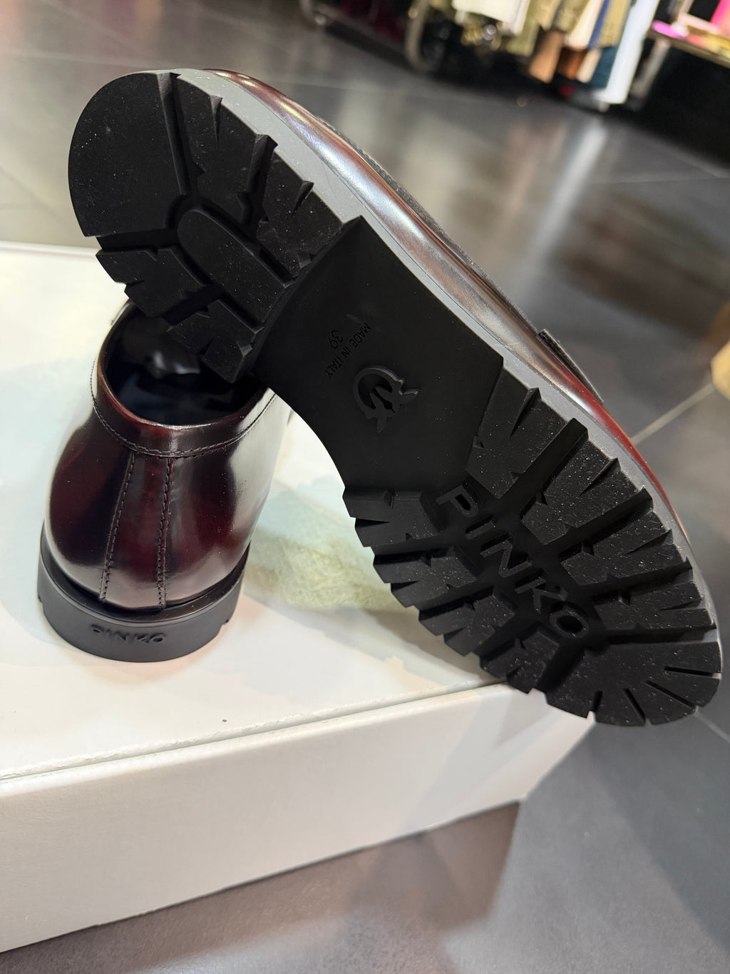 Pinko Nora bordeaux mocassino