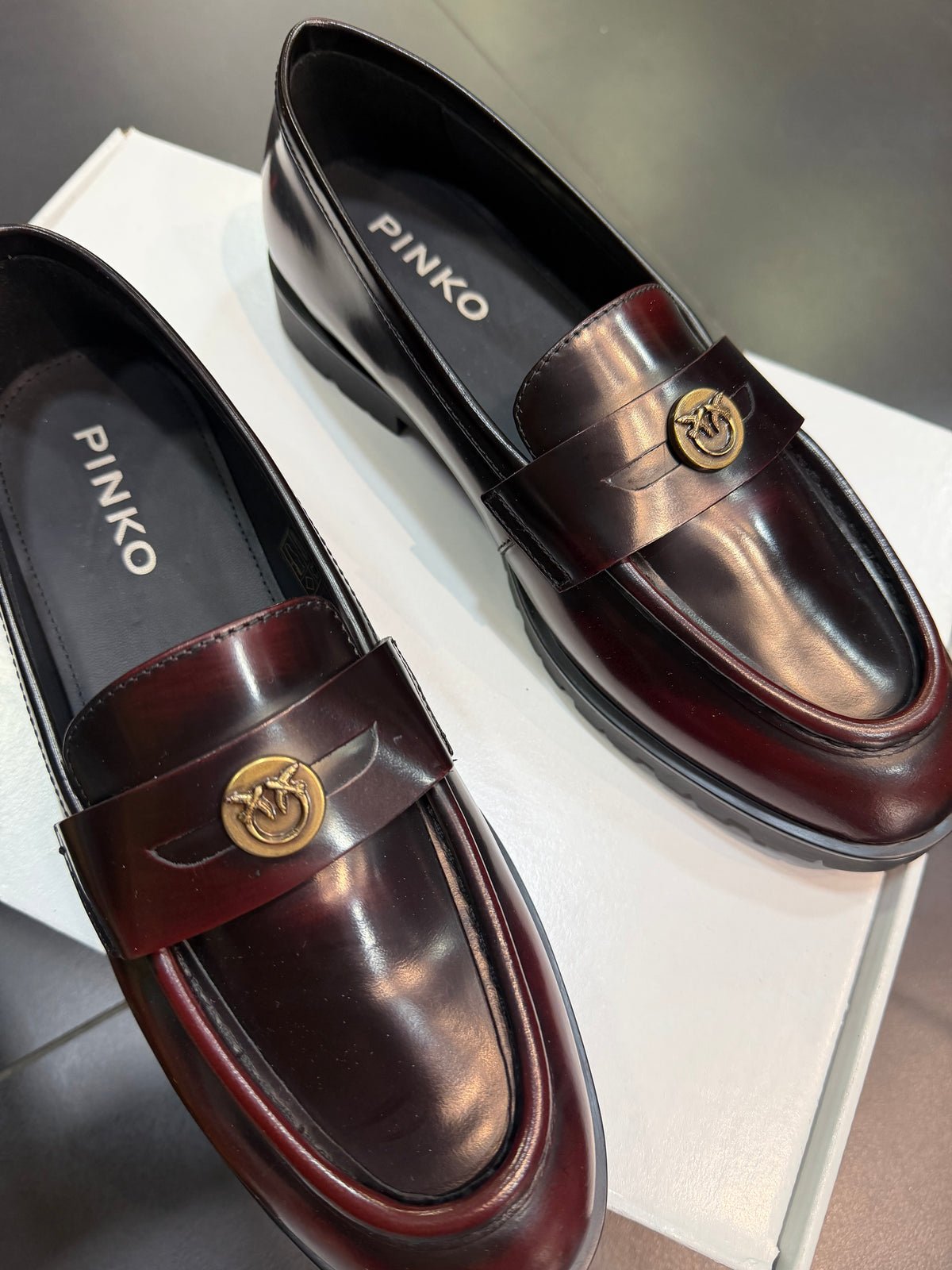 Pinko Nora bordeaux mocassino