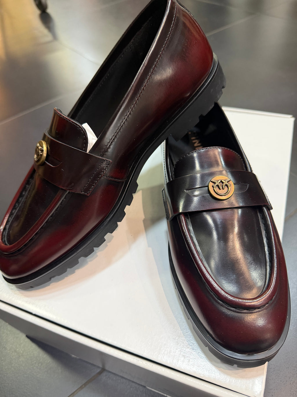 Pinko Nora bordeaux mocassino