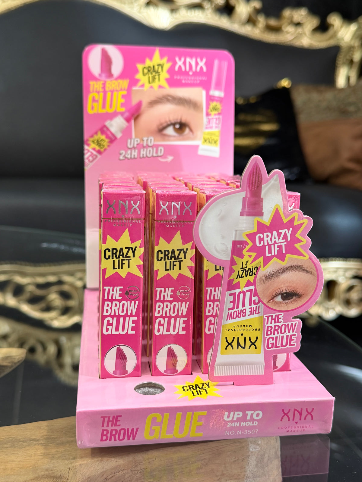 XNX DUPE NYX Gel per sopracciglia trasparente a tenuta forte con pettine