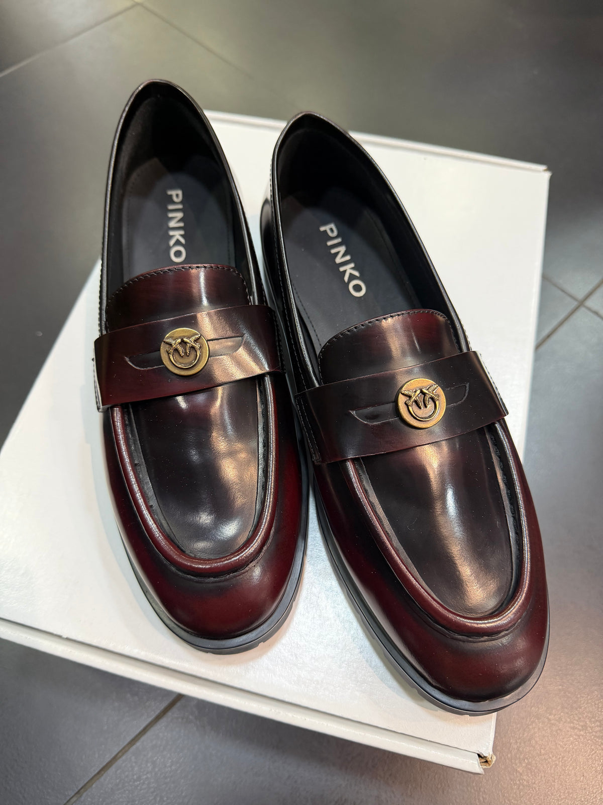 Pinko Nora bordeaux mocassino