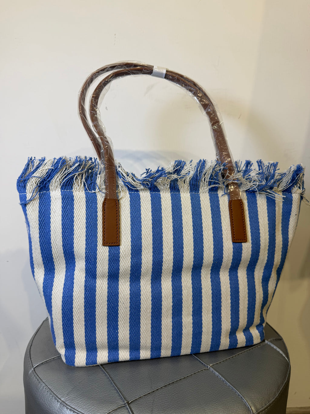 Saint Barth city bag stripes media