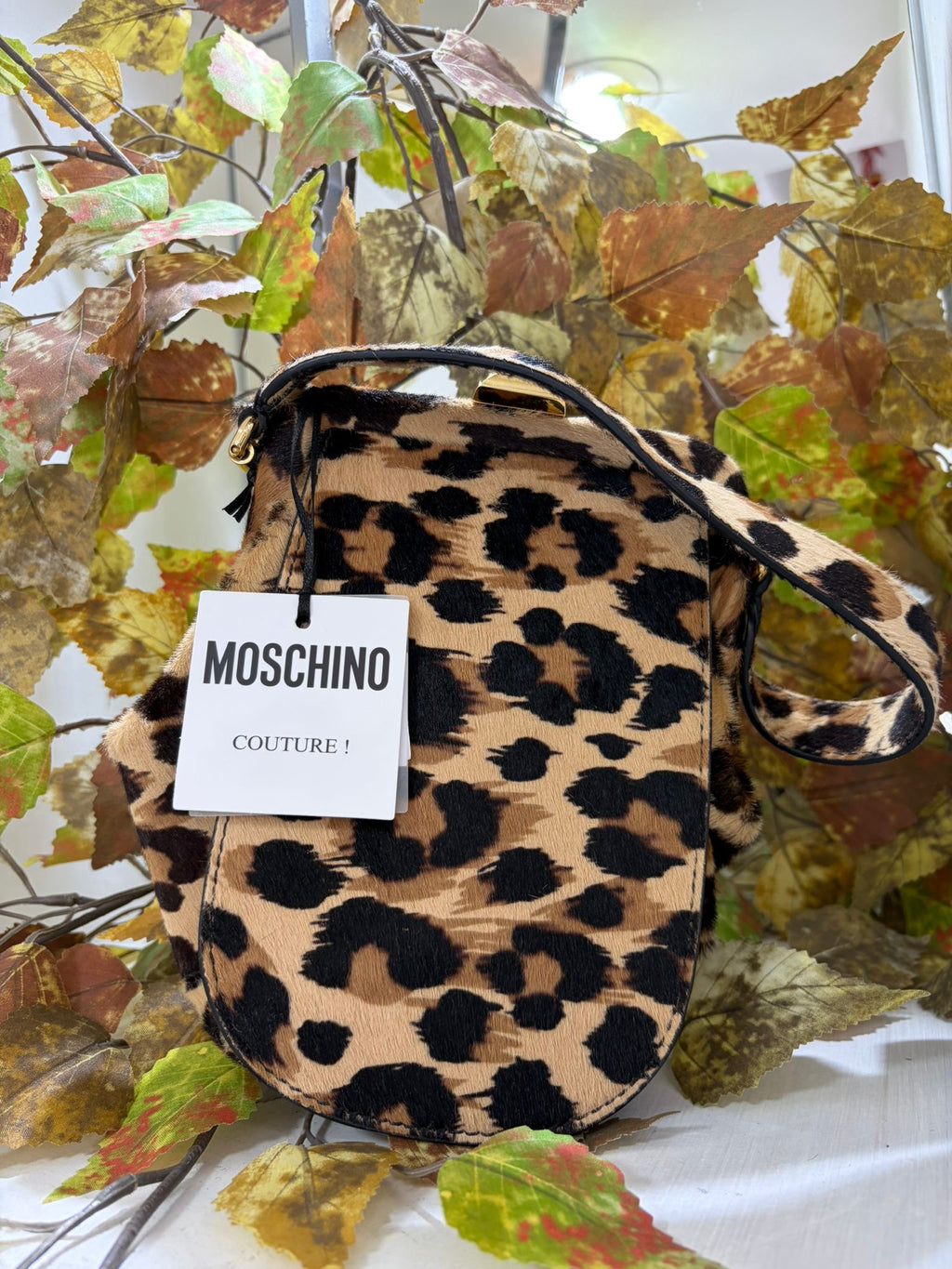 Borsa Moschino couture cavallino