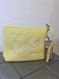 Saint Barth pochette alina piquè gialla