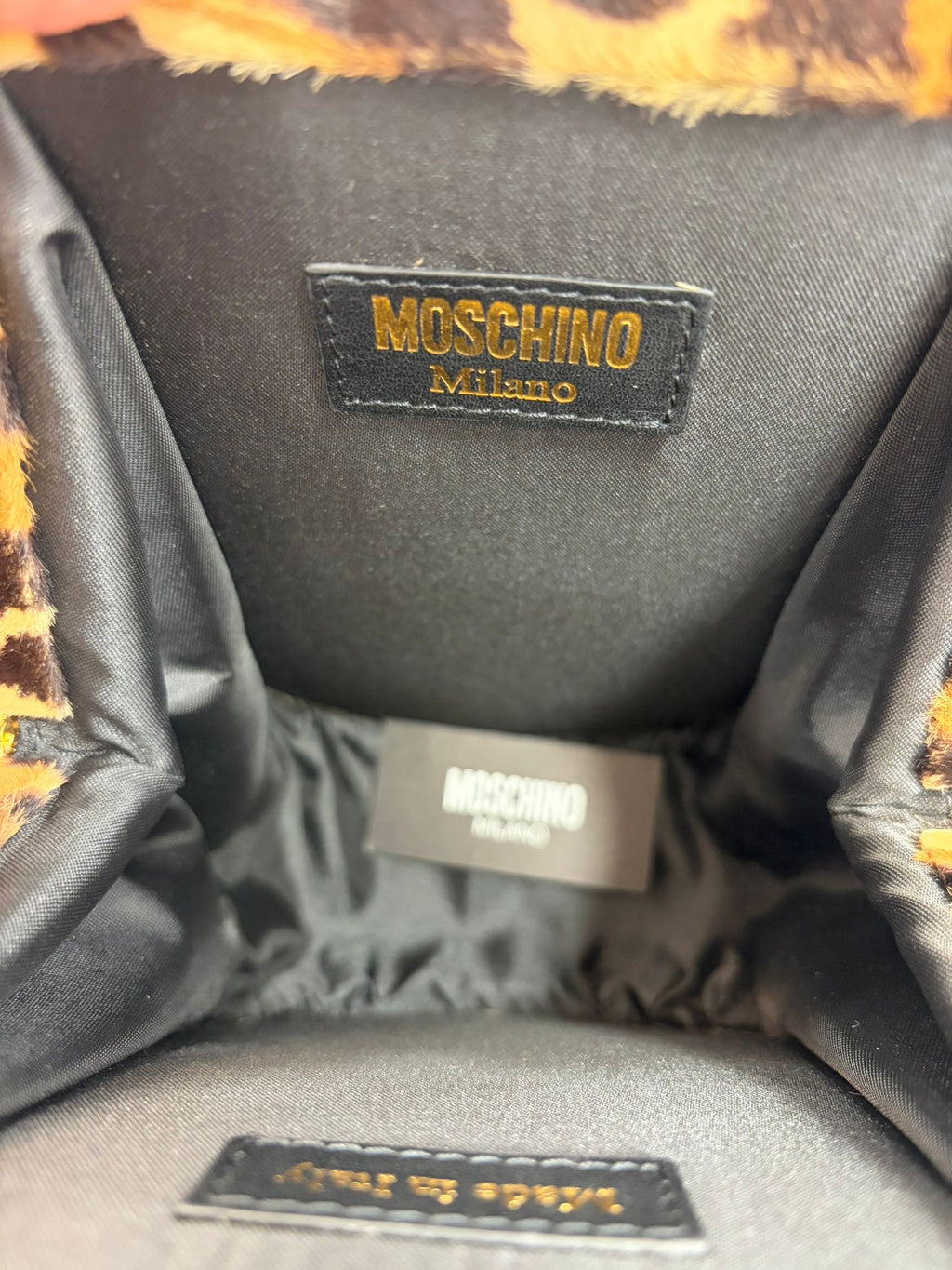 Borsa Moschino couture cavallino