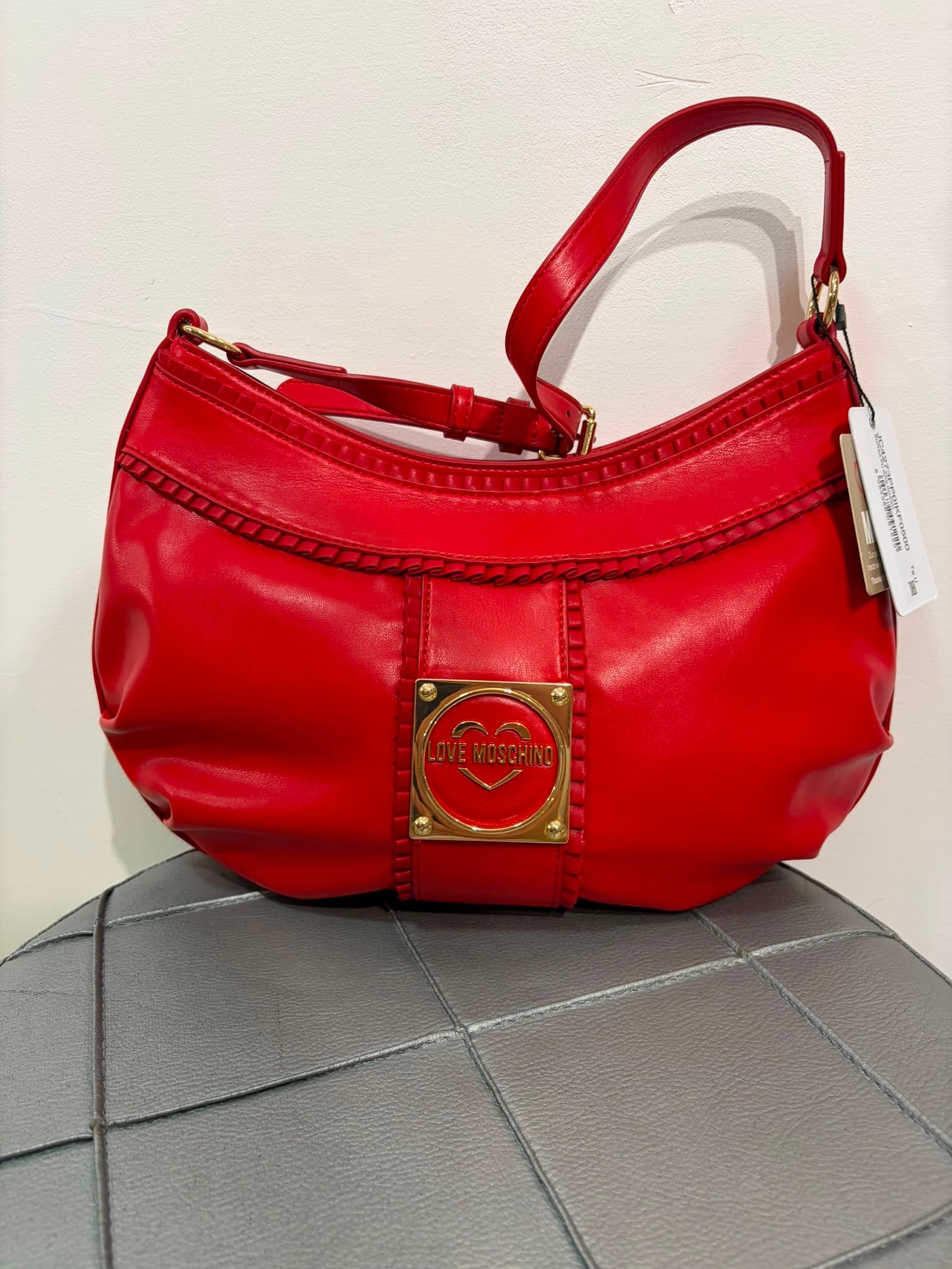 Love Moschino mezzaluna red